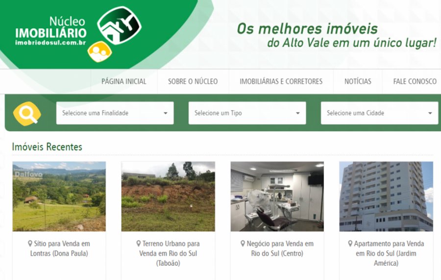 Núcleo da ACIRS possui portal com diversas opções de imóveis