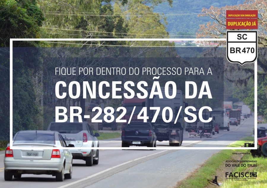 Fique por dentro: concessão da BR-282/470/SC