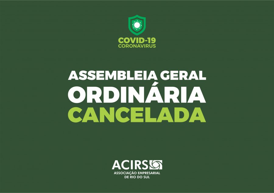 Assembleia Geral desta terça está cancelada