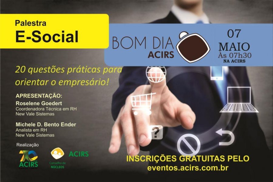 ACIRS promove palestra sobre E-Social