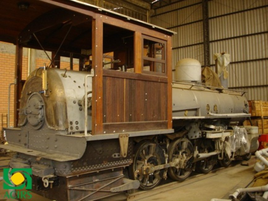 Depois de restaurada, locomotiva de 1920 estará exposta na V Fersul