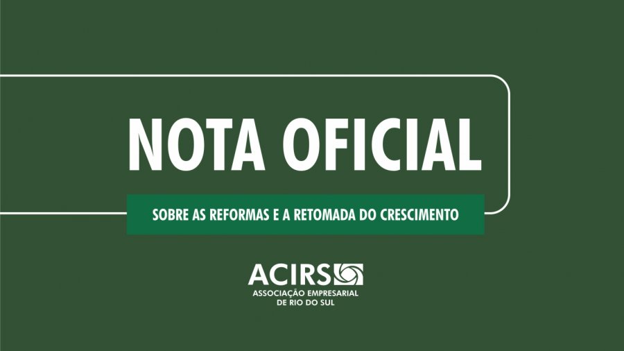 NOTA OFICIAL DA ACIRS