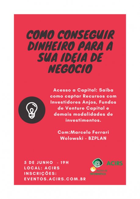 Workshop irá mostrar como conseguir dinheiro para ideia de negócio