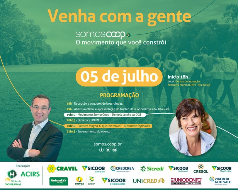 Cooperativismo cresce quase 20% no Alto Vale em 2018