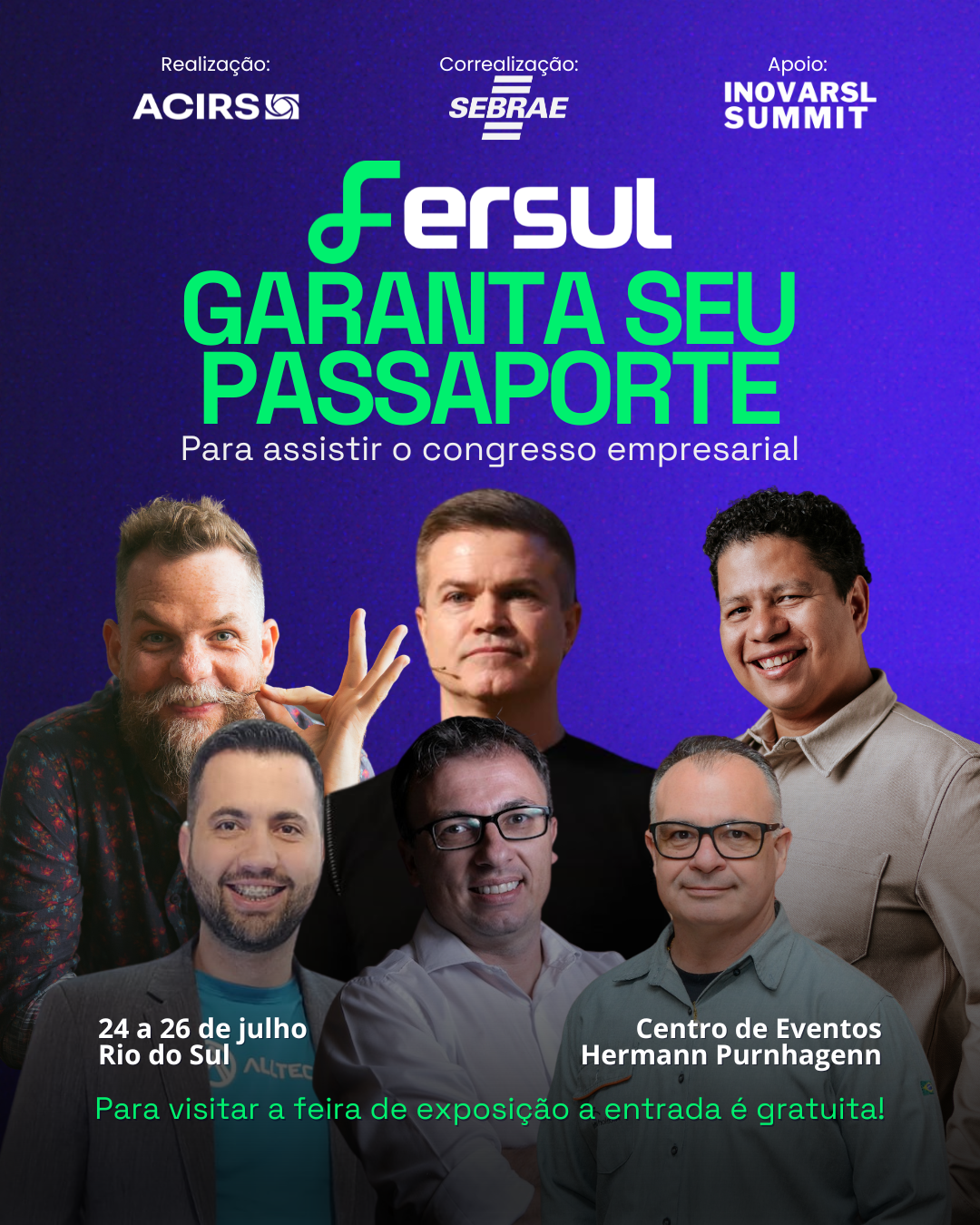 Assista o congresso empresarial Fersul e RSL Summit com apenas um passaporte