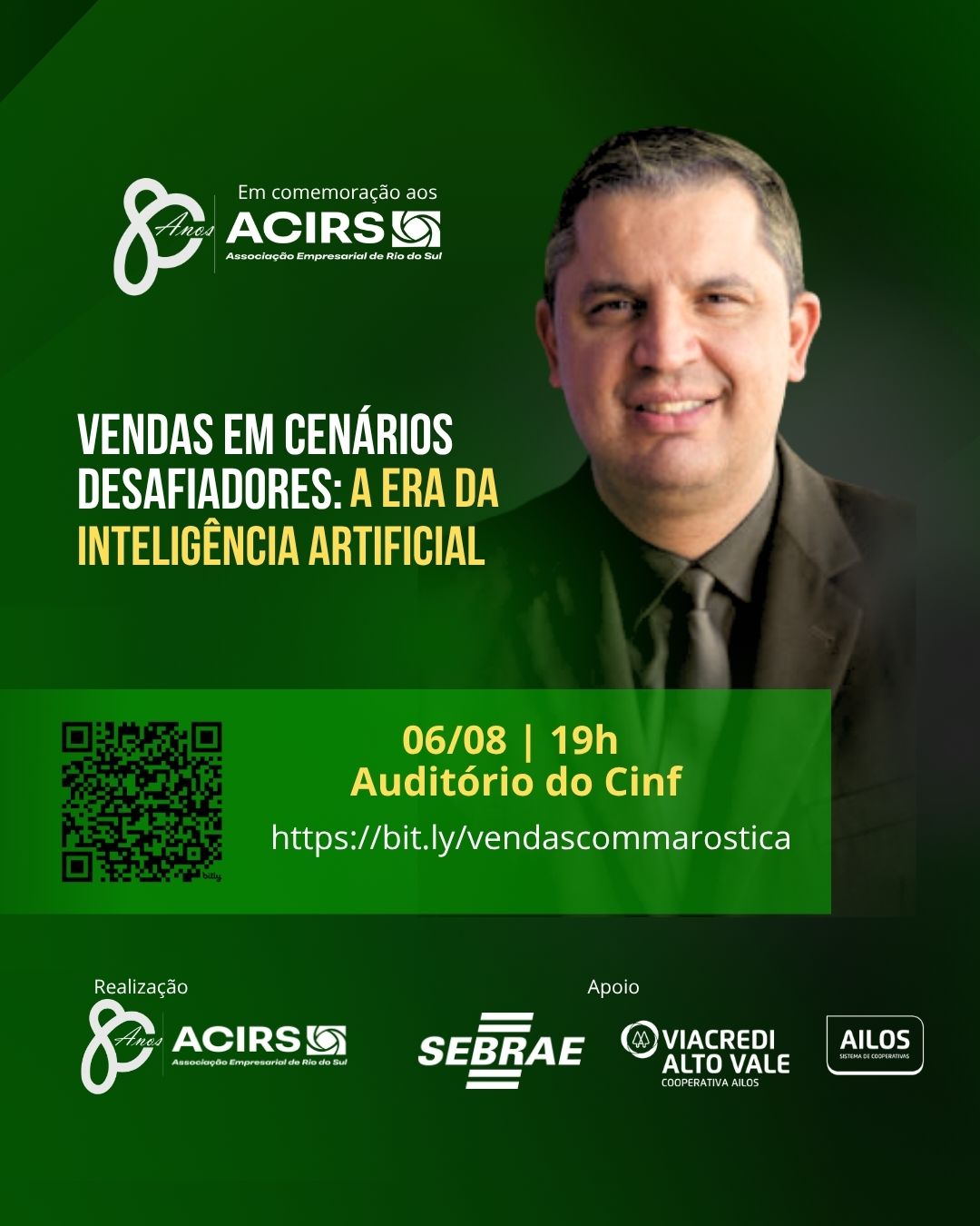 Imagem destaque na postagem ACIRS promove palestra sobre vendas em tempos de transformação tecnológica