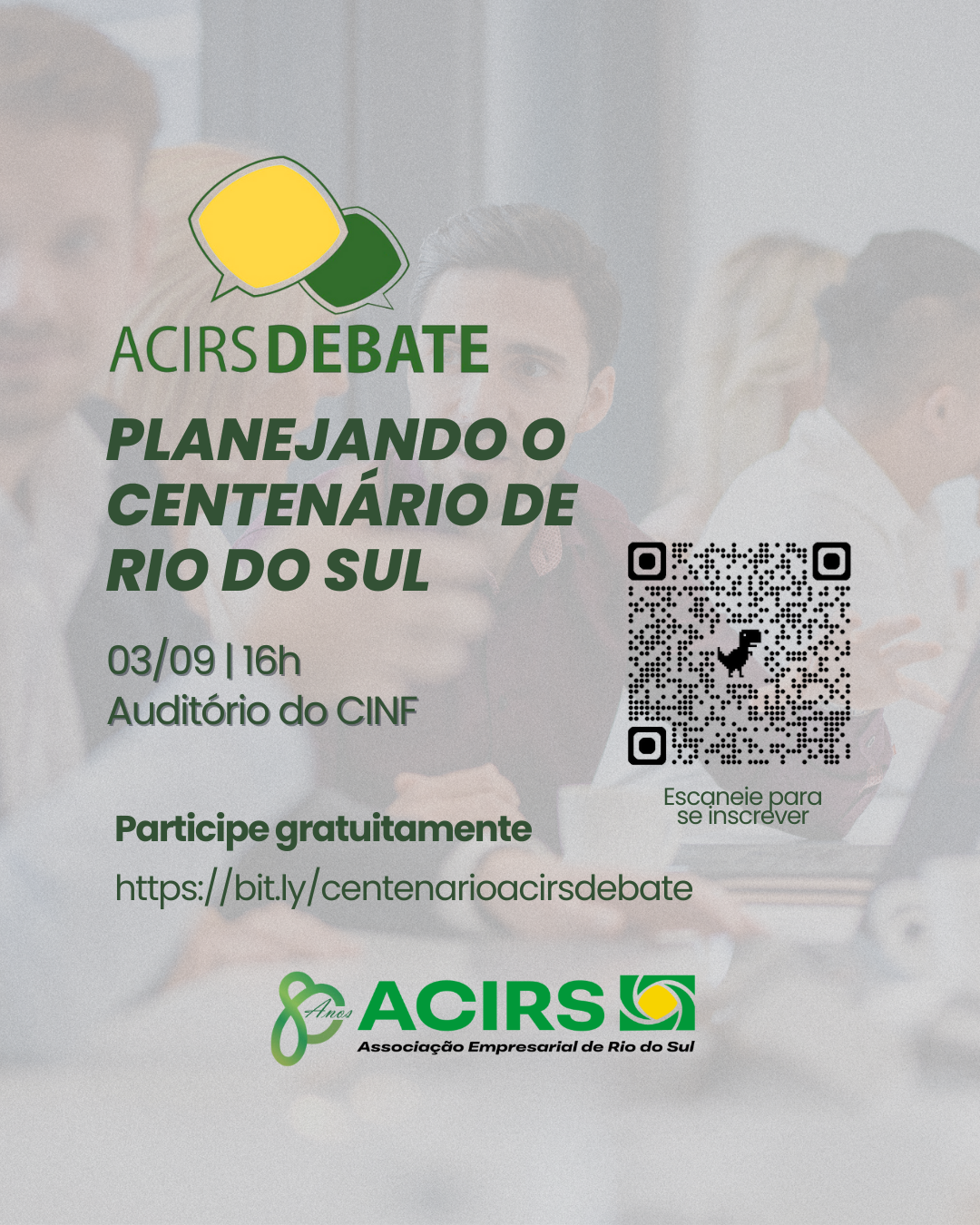 Imagem destaque na postagem ACIRS promove debate estratégico para planejar o futuro de Rio do Sul